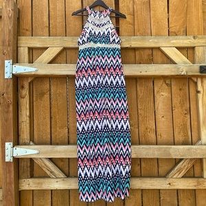 Emerald Sundae Chevron Maxi Dress